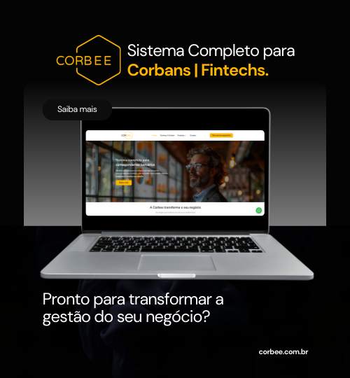 Corbee, empresa do grupo Corlabs Holding, sistema completo para correspondentes bancários e fintechs com controle de comissões e otimização de processos
